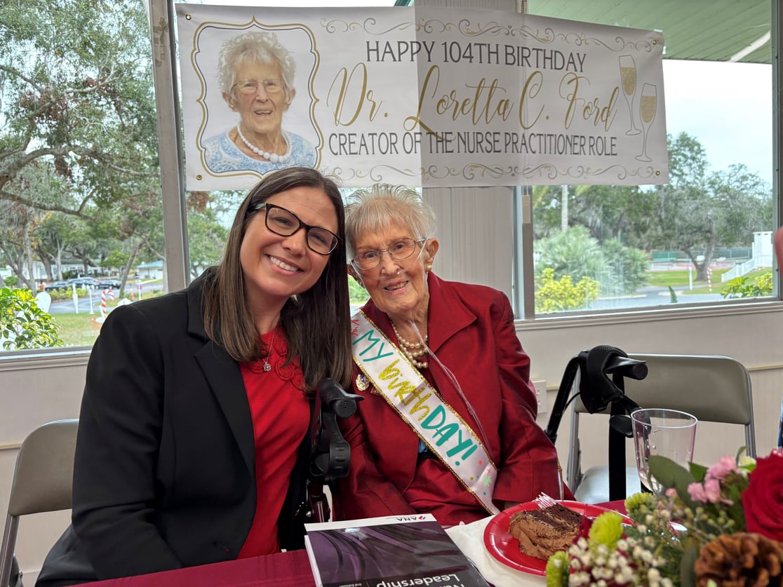 Dr. Fords birthday celebration with Emily Bell