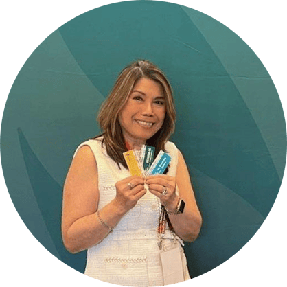 Lourdes with Ribbons 3