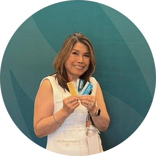 Lourdes with Ribbons 3