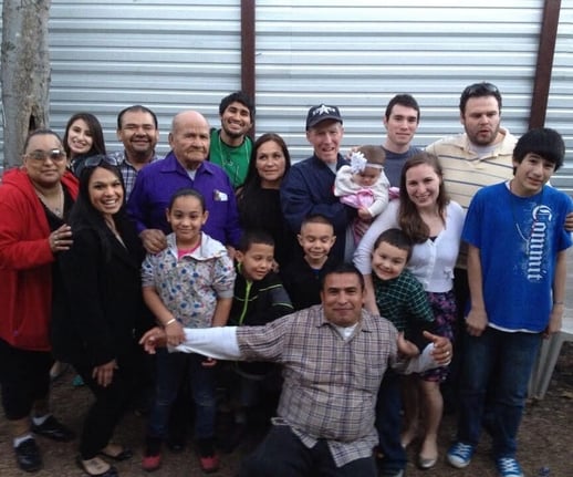 Sandras family with papa